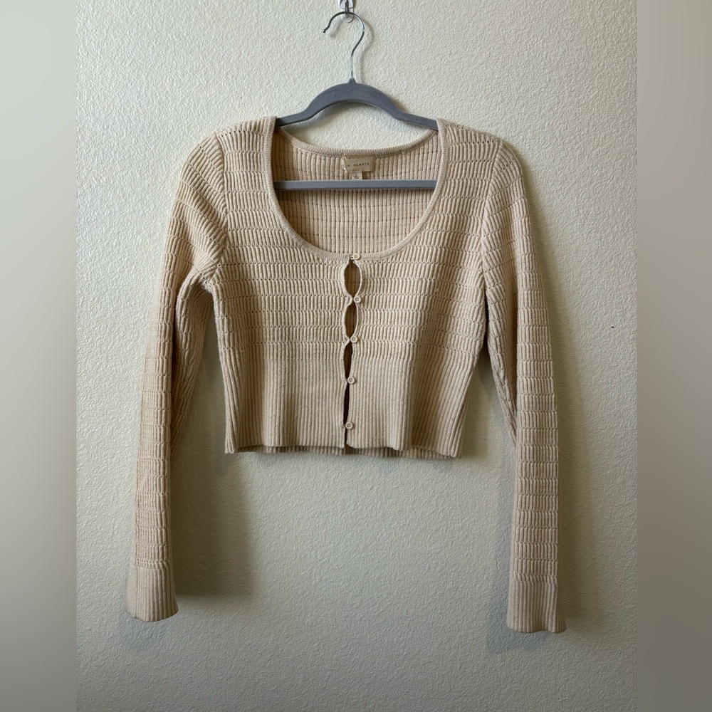 Pacsun Tan/Cream Cardian, L